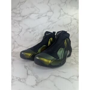 Nike Air Flightposite Men's US 9 Metallic Gold/Green FV5582-700 Brand New